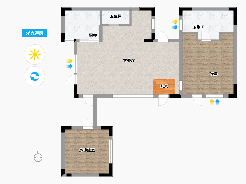 福建省-福州市-武夷建发・山外山-88.00-户型库-采光通风