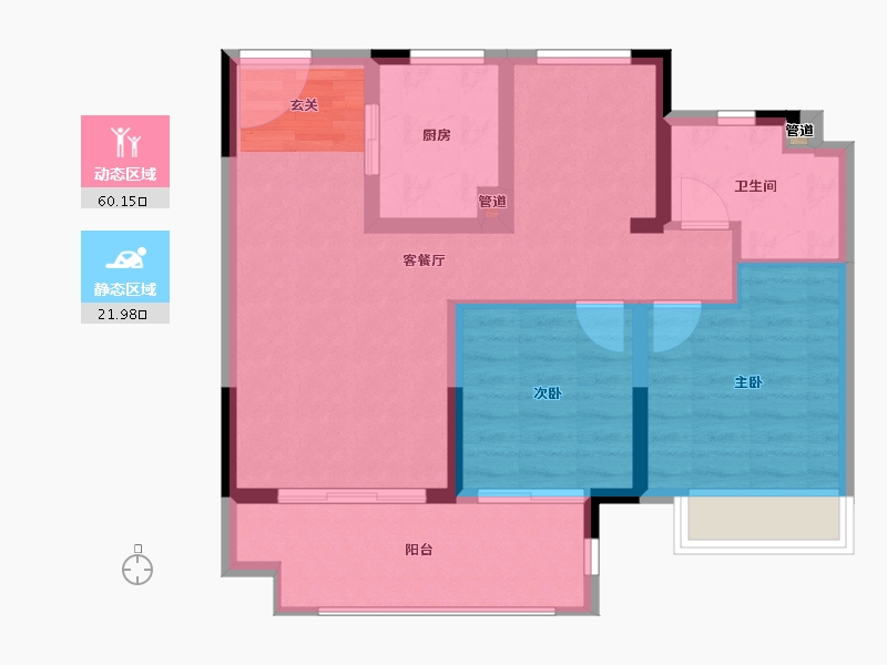 江苏省-南京市-茉里-73.58-户型库-动静分区