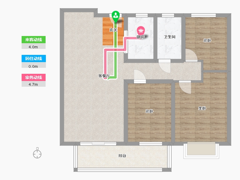 江西省-宜春市-时代春城-88.01-户型库-动静线