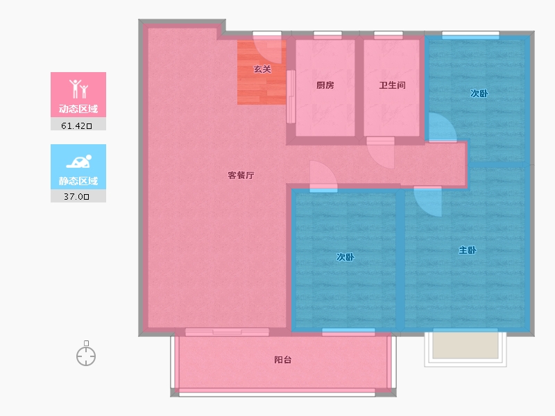 江西省-宜春市-时代春城-88.01-户型库-动静分区