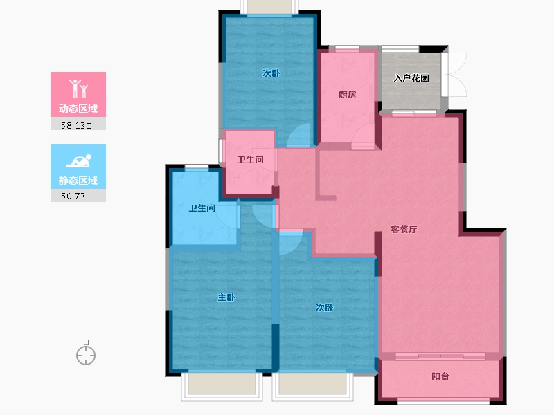 河南省-新乡市-西西里传说-101.08-户型库-动静分区