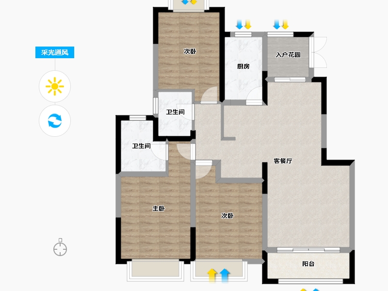 河南省-新乡市-西西里传说-101.08-户型库-采光通风