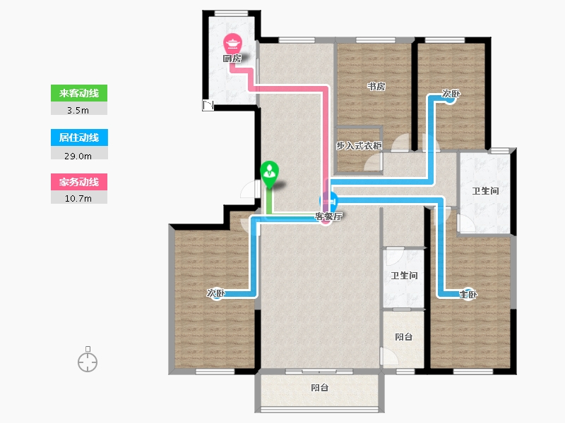 甘肃省-天水市-华天小区-175.00-户型库-动静线