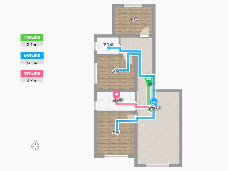 黑龙江省-哈尔滨市-融创兰园-73.99-户型库-动静线