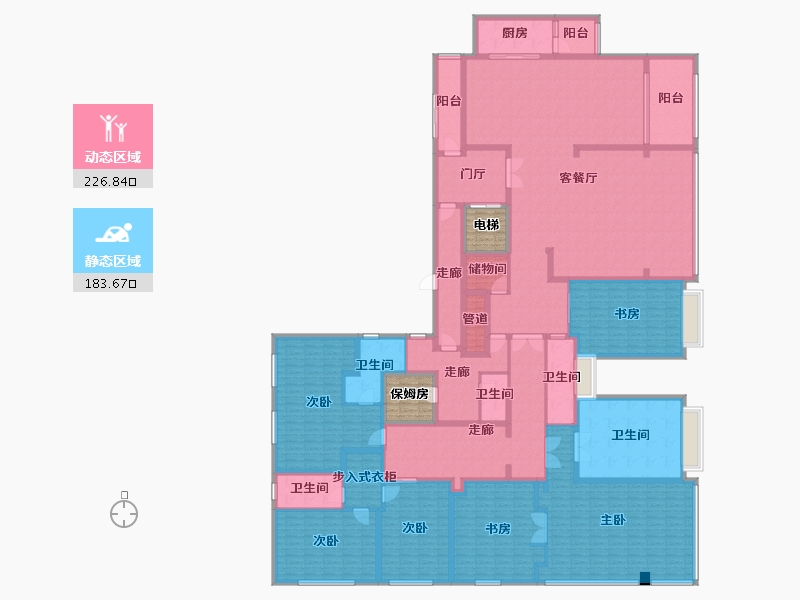 重庆-重庆市-阳光城天澜道11号-382.48-户型库-动静分区