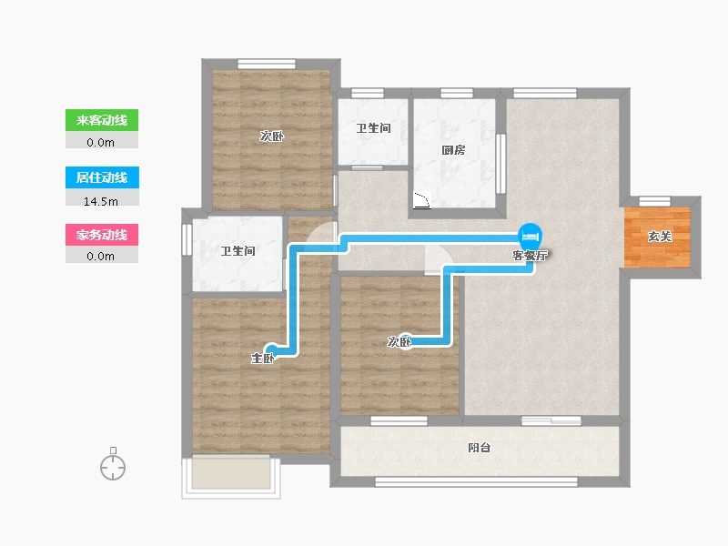 安徽省-蚌埠市-中梁淮风十里-91.20-户型库-动静线