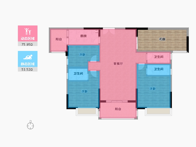 广东省-云浮市-明珠新城-132.61-户型库-动静分区