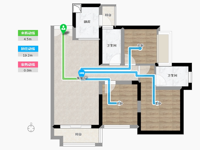 广东省-深圳市-麟恒中心广场-64.94-户型库-动静线