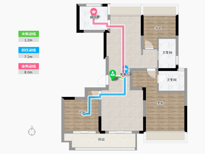 江西省-宜春市-大观天地-93.72-户型库-动静线