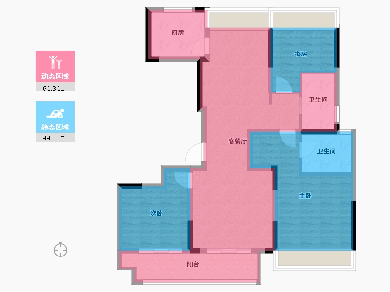 江西省-宜春市-大观天地-93.72-户型库-动静分区