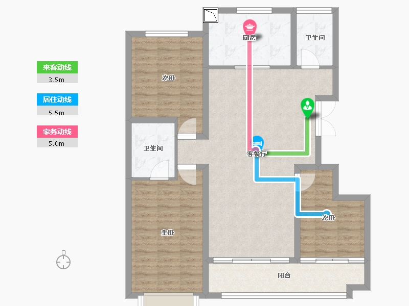 山东省-潍坊市-金色阳光-97.16-户型库-动静线