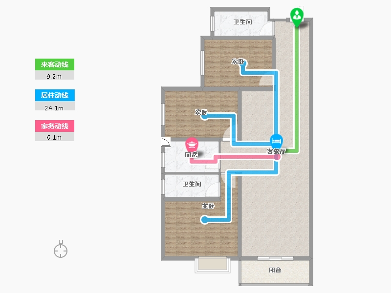 河南省-平顶山市-康旭东城-135.01-户型库-动静线