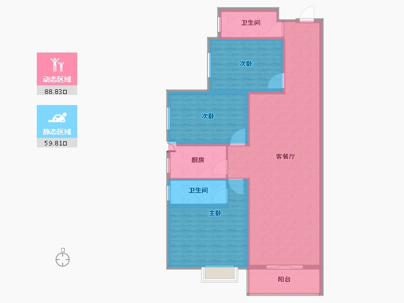 河南省-平顶山市-康旭东城-135.01-户型库-动静分区