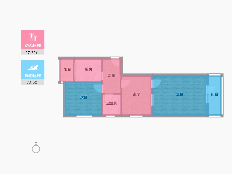 北京-北京市-前泥洼-54.28-户型库-动静分区