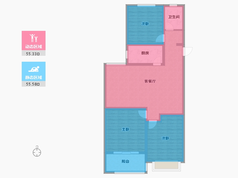 山东省-聊城市-学府新城-99.42-户型库-动静分区