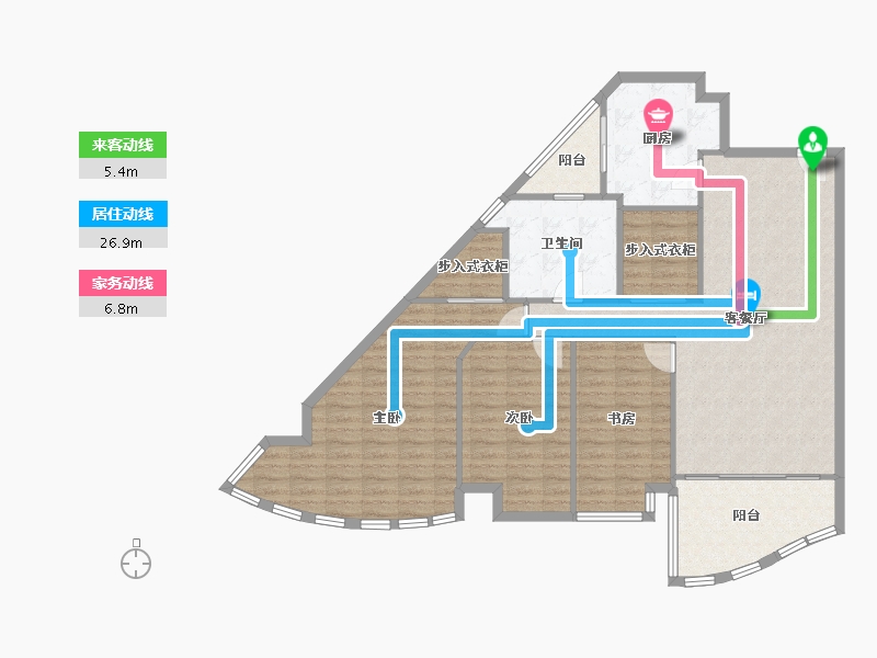 广东省-深圳市-漾日湾畔-120.14-户型库-动静线