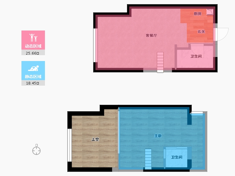 湖南省-长沙市-藏珑湖上公馆-47.52-户型库-动静分区