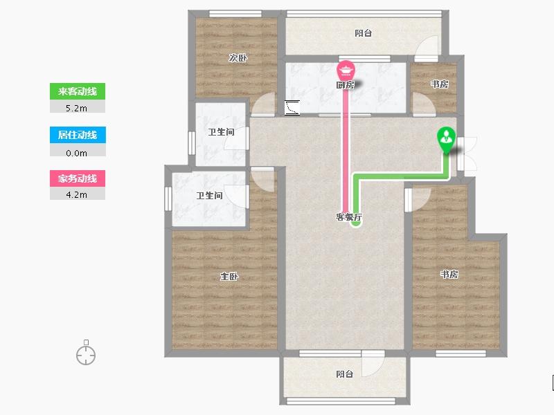 黑龙江省-哈尔滨市-华润置地・����御-107.11-户型库-动静线