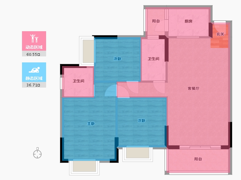 广西壮族自治区-南宁市-天池山-87.88-户型库-动静分区