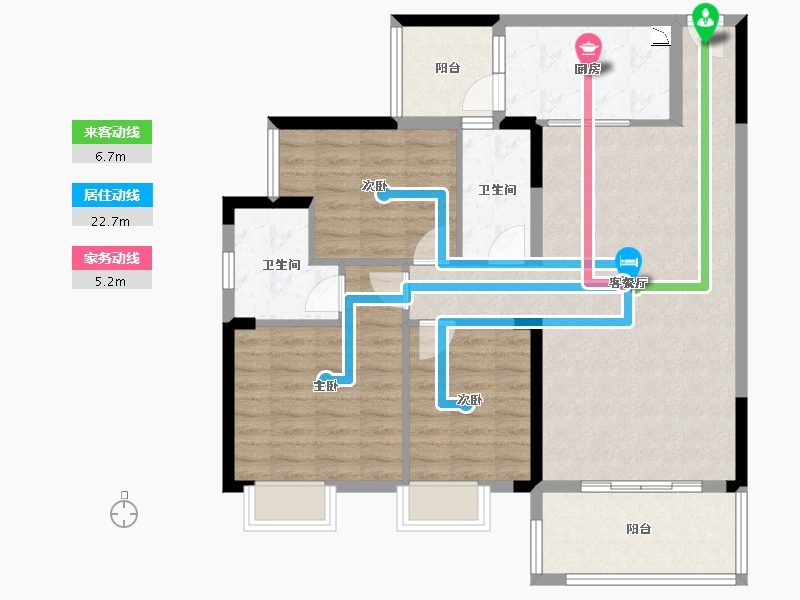 湖北省-咸宁市-名仕学府-98.15-户型库-动静线