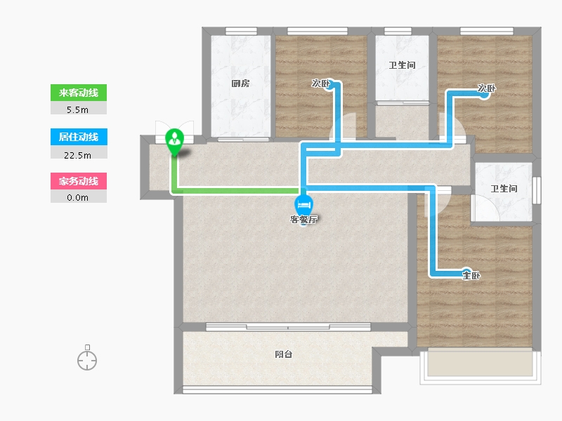 河南省-安阳市-元泰・清华园-93.27-户型库-动静线