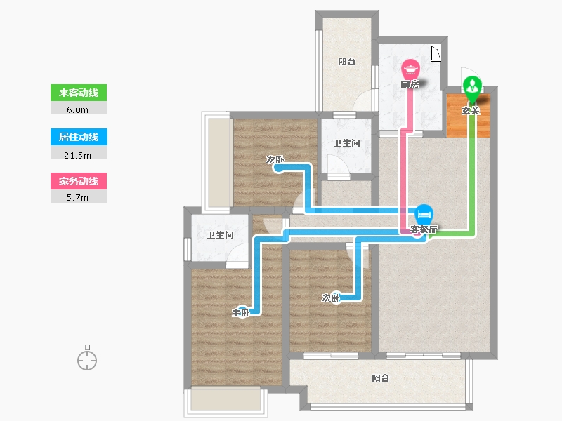 贵州省-贵阳市-金茂·观山湖-100.21-户型库-动静线