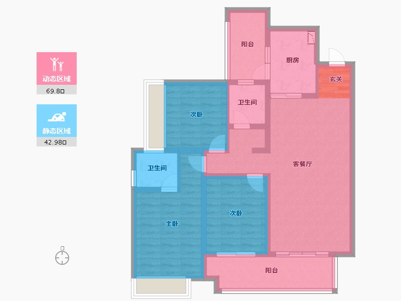 贵州省-贵阳市-金茂·观山湖-100.21-户型库-动静分区