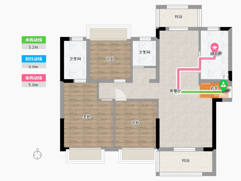 湖北省-仙桃市-沔阳・悦府-87.84-户型库-动静线