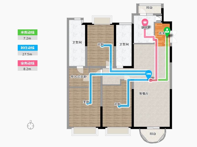 上海-上海市-外滩豪景苑-149.18-户型库-动静线