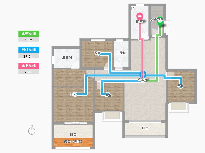 湖南省-长沙市-长沙恒大半山悦府-114.97-户型库-动静线