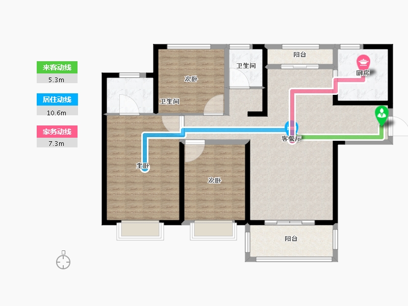 河南省-洛阳市-和昌・中央城邦-127.00-户型库-动静线