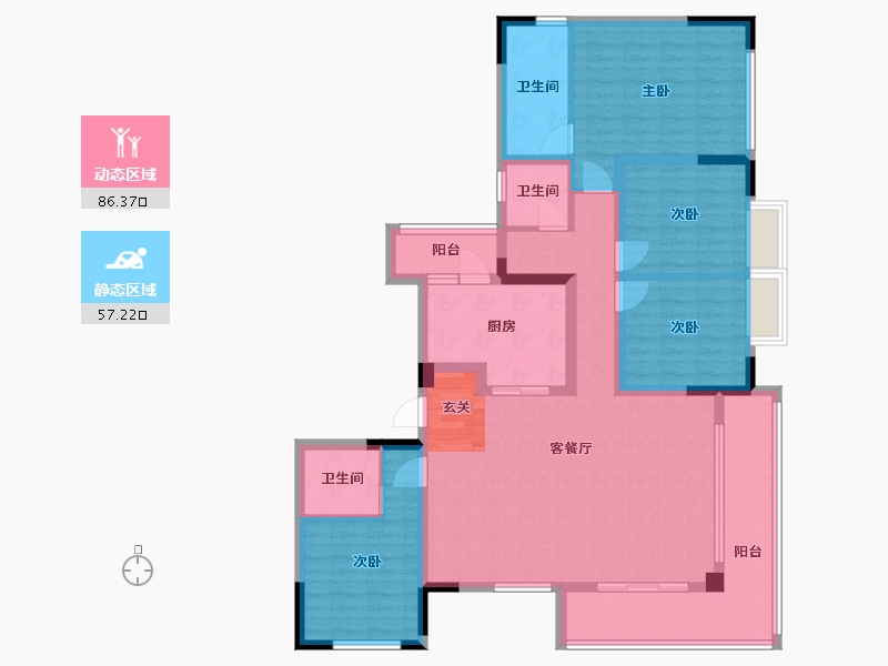 四川省-德阳市-绿地智慧公园城-127.30-户型库-动静分区