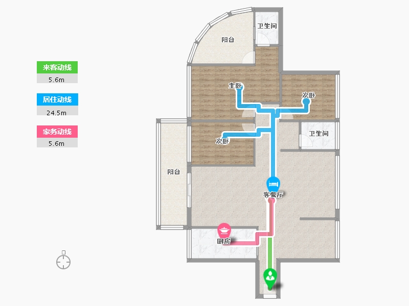 广东省-深圳市-徽王府-129.28-户型库-动静线