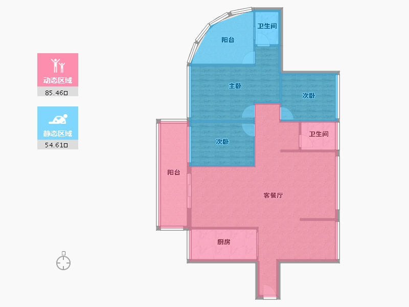 广东省-深圳市-徽王府-129.28-户型库-动静分区