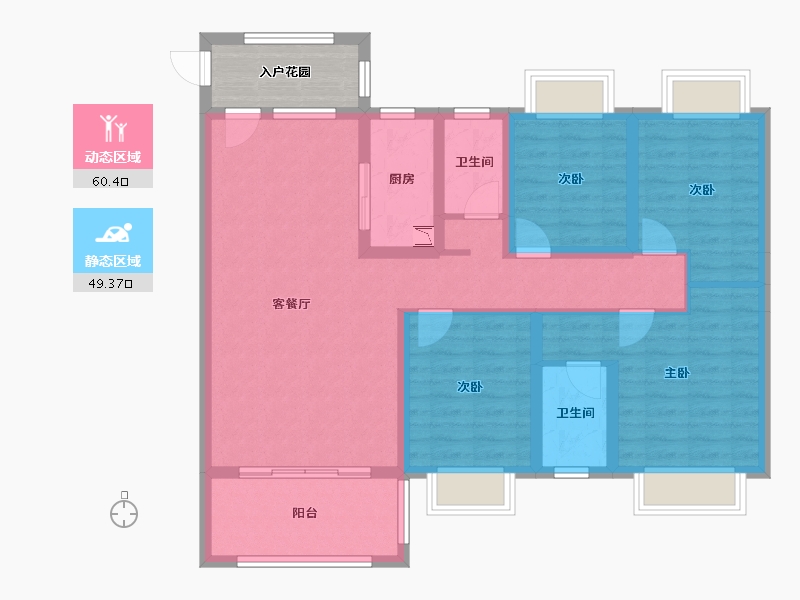 青海省-海南藏族自治州-海湾花园-102.30-户型库-动静分区