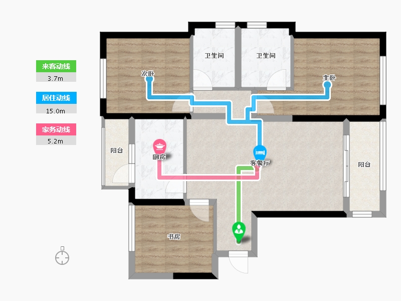 四川省-成都市-新景璟誉府-84.23-户型库-动静线