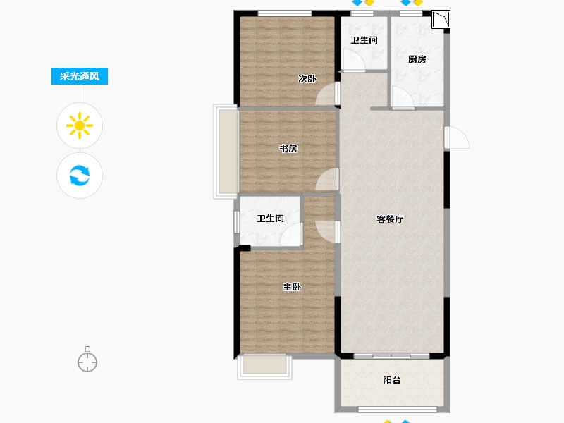 安徽省-滁州市-金鹏林溪书院-118.73-户型库-采光通风