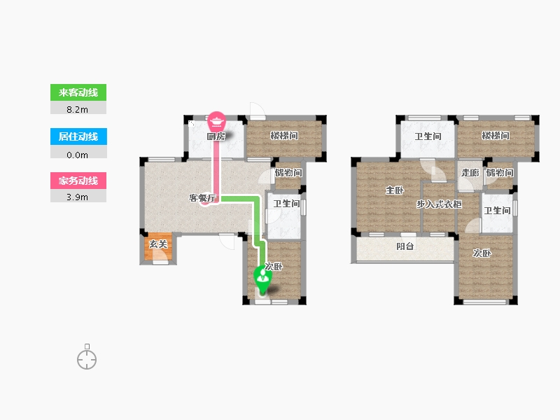 浙江省-衢州市-蓝城・春风江山・烟霞山居-128.00-户型库-动静线