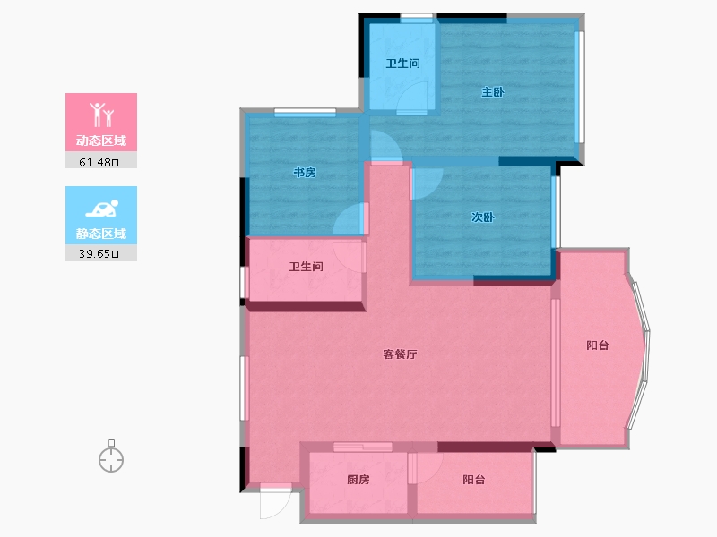 四川省-广元市-东山半岛-91.00-户型库-动静分区