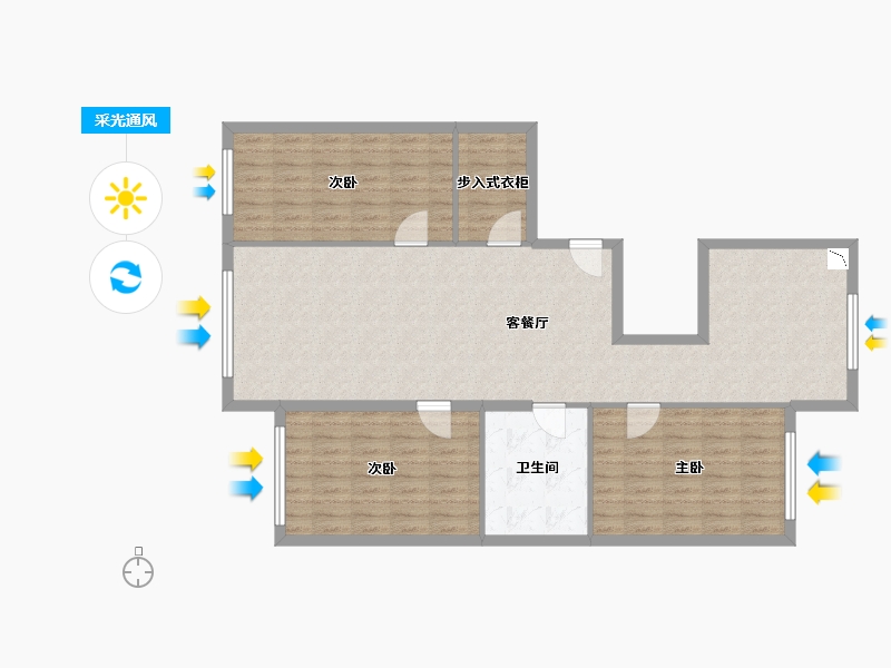 黑龙江省-佳木斯市-富城-112.46-户型库-采光通风