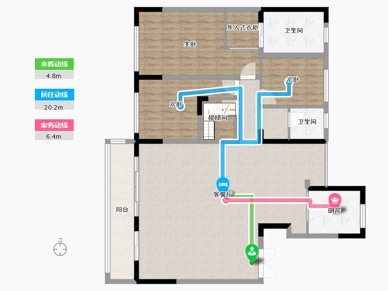 河南省-郑州市-融创美盛象湖壹号-140.00-户型库-动静线