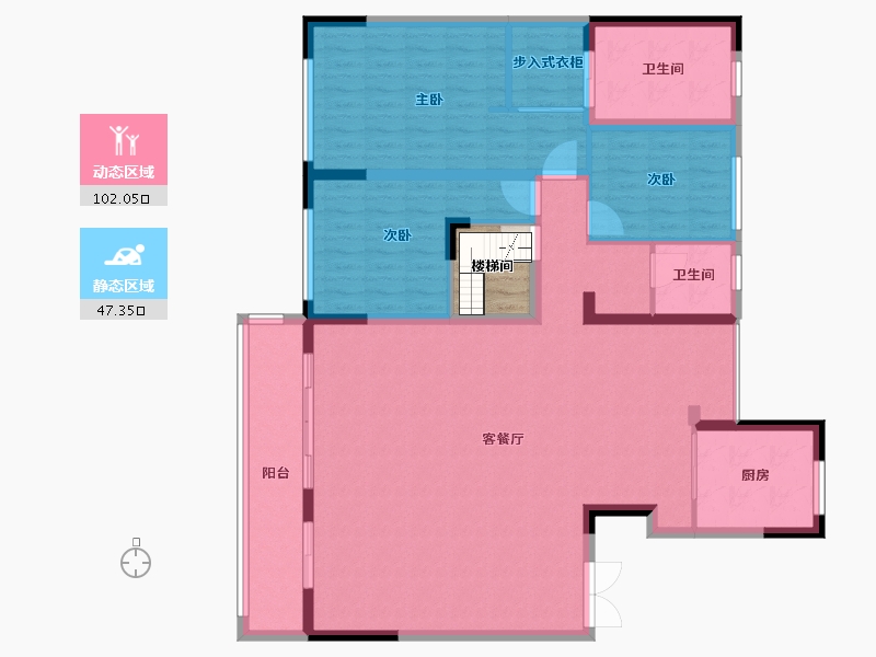 河南省-郑州市-融创美盛象湖壹号-140.00-户型库-动静分区