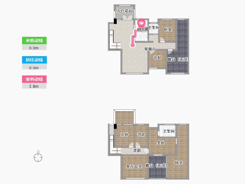 湖南省-长沙市-长房宁都公馆-200.15-户型库-动静线