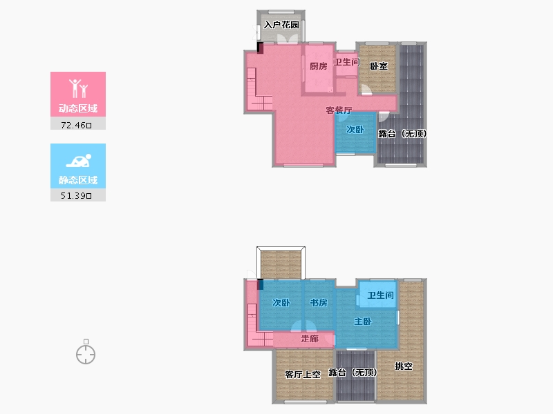 湖南省-长沙市-长房宁都公馆-200.15-户型库-动静分区