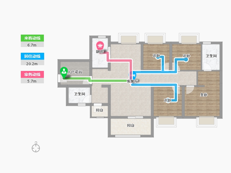 广东省-广州市-广州龙湖·双珑原著-99.59-户型库-动静线