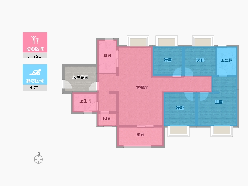 广东省-广州市-广州龙湖·双珑原著-99.59-户型库-动静分区