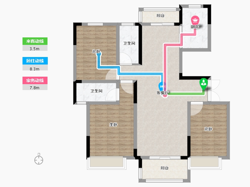 河南省-周口市-建业联盟新城-115.00-户型库-动静线