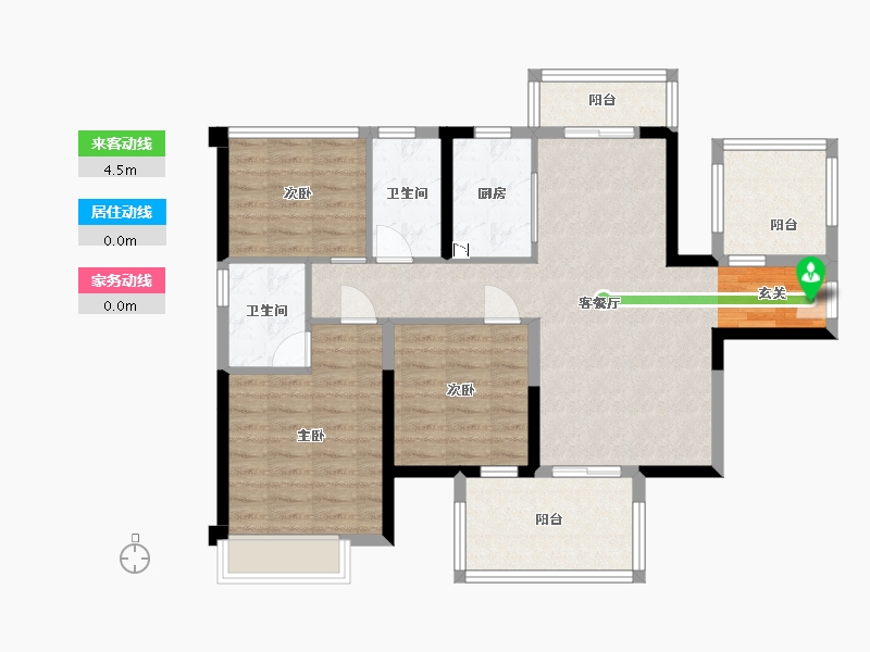 广西壮族自治区-南宁市-中建邕和府-93.80-户型库-动静线