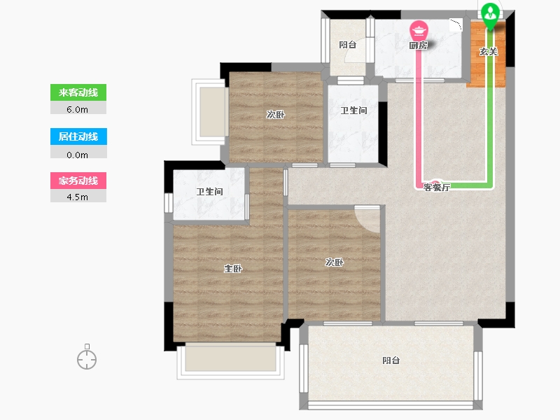 广西壮族自治区-南宁市-山湖海上城-83.20-户型库-动静线