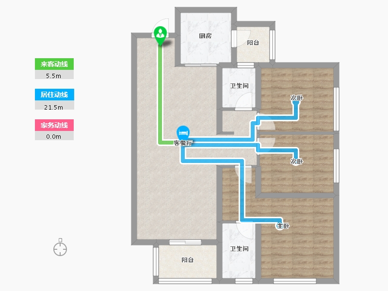 四川省-成都市-保利时代-93.55-户型库-动静线